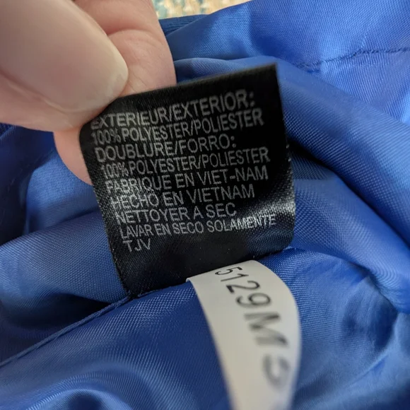 Tahari Arthur S. Levine Sleeveless, Blue Sheath Dress, Gold Buckle Pockets - Picture 12 of 12